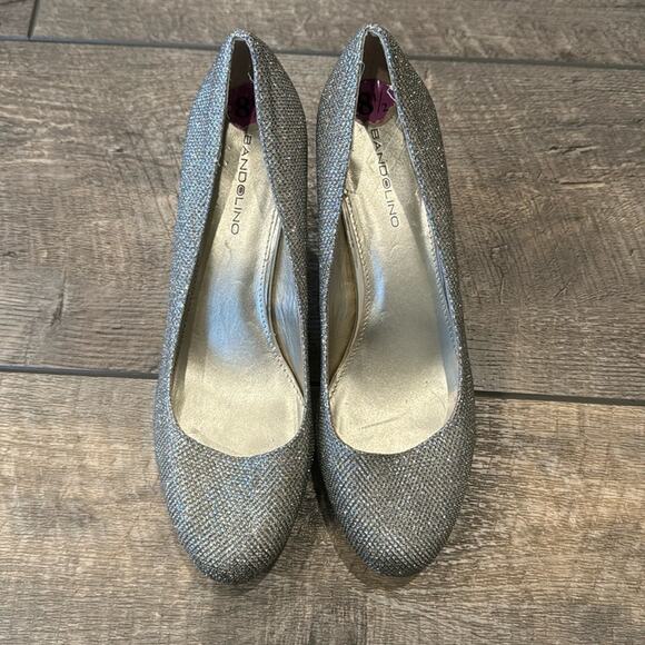 Bandolino Women's Myone Sparkle Pumps Heels Gold Size 8.5 - Picture 3 of 10